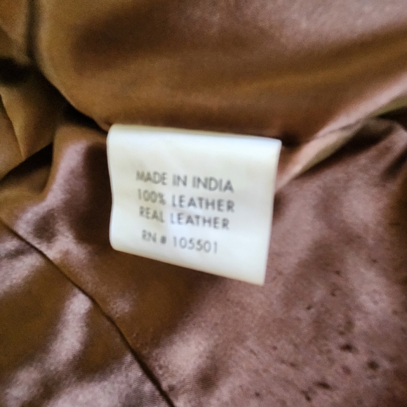 DOUBLE D RANCH Texas Leather Gold Studded Size S jacket - Picture 4 of 10